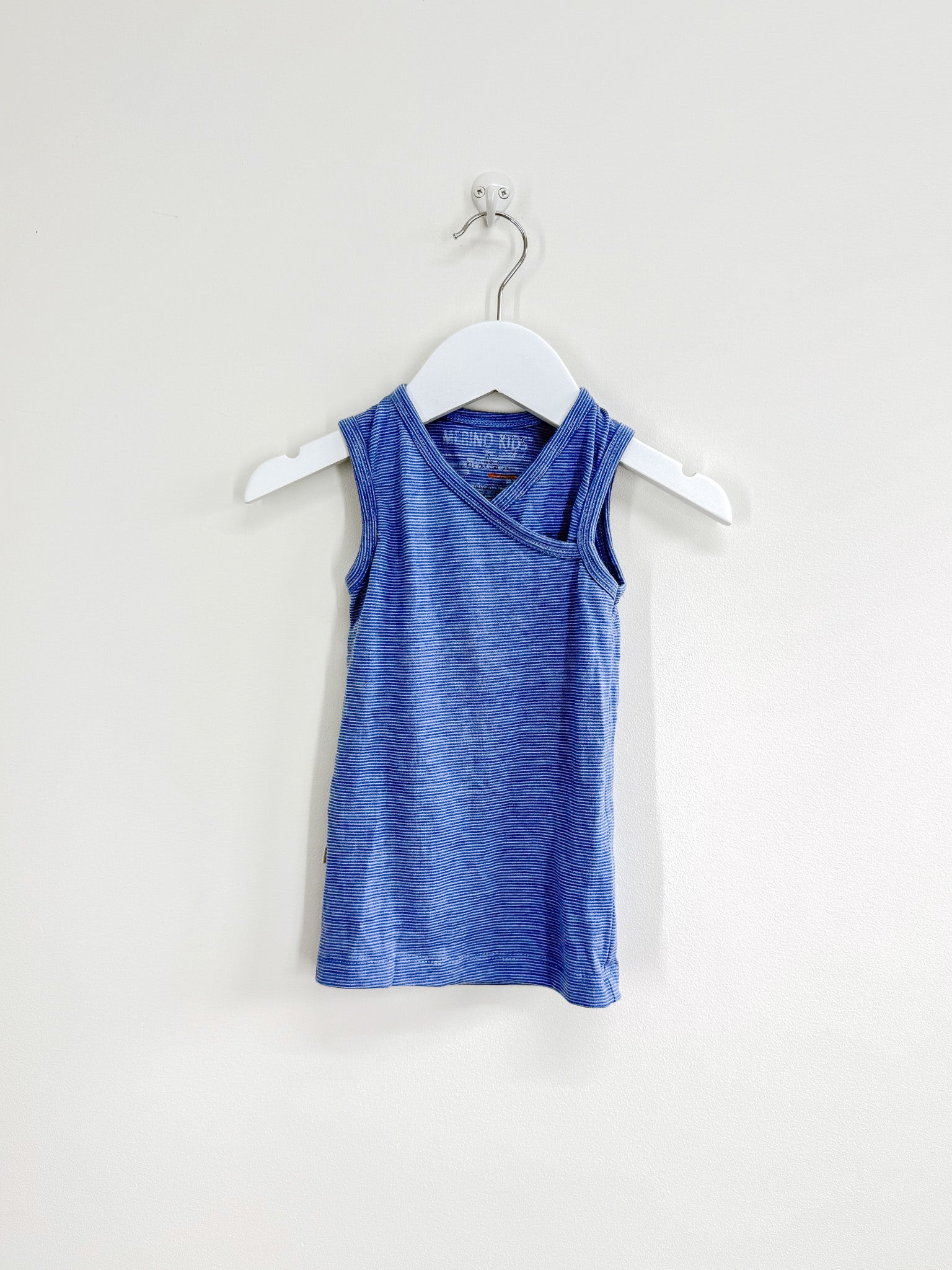 Merino Kids longline tank top (12m)