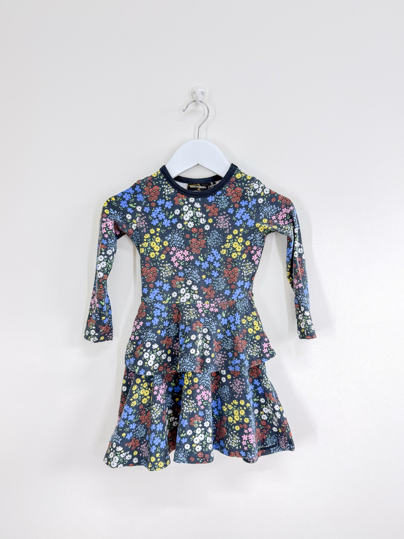 Rock Your Kid millie fiori waisted dress (3y)