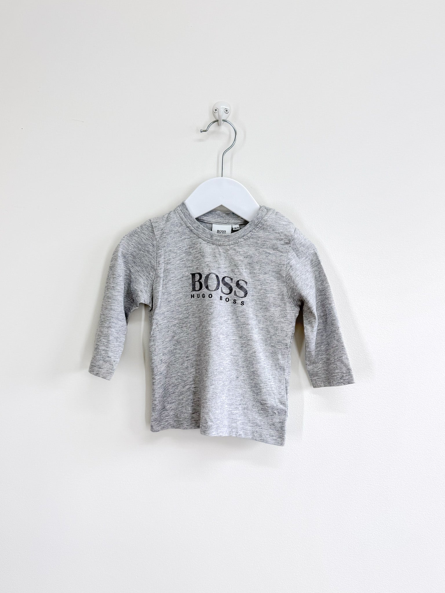 Hugo Boss long sleeve logo tee (12m)