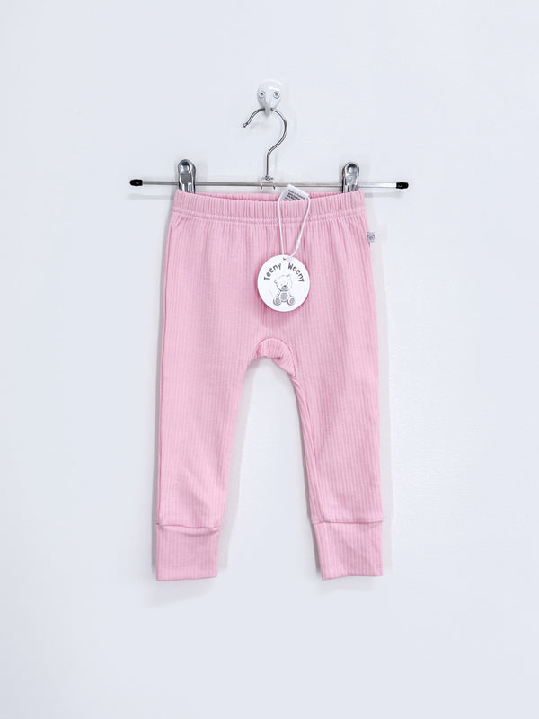 BNWT Teeny Weeny rib leggings - candy pink (6-12m)