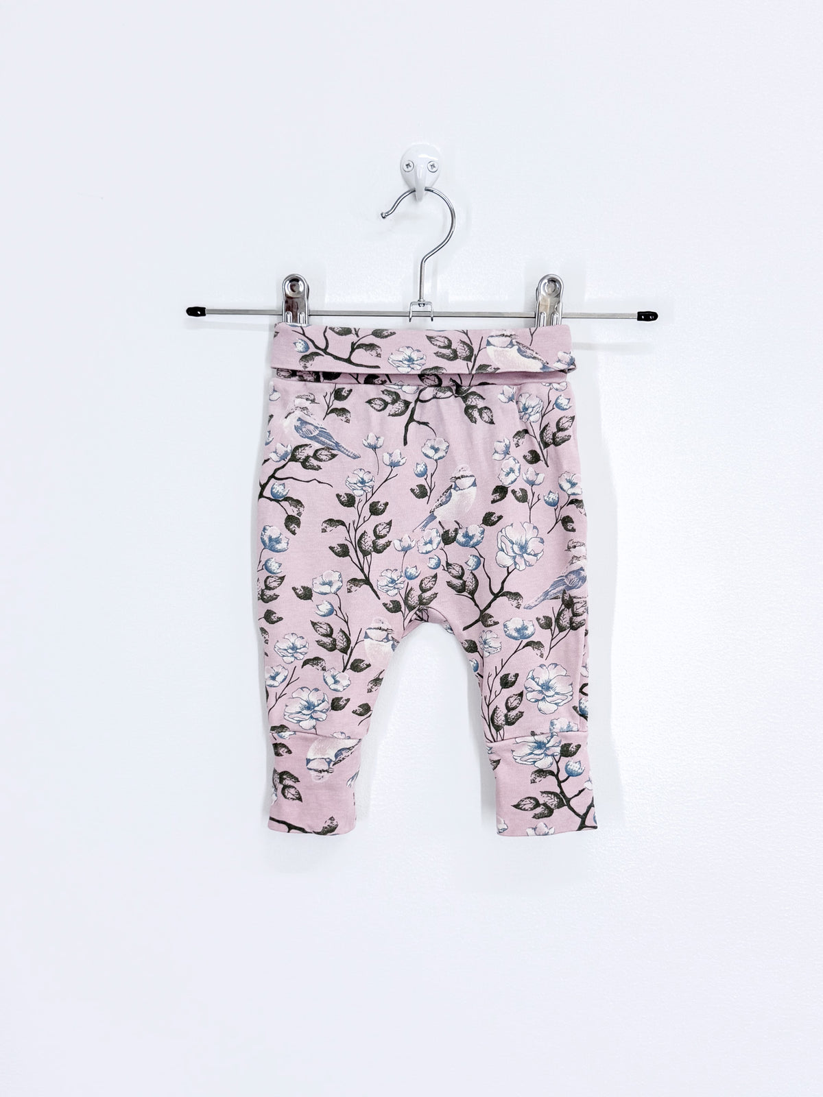 Milly & Milo organic fold over leggings floral (newborn)