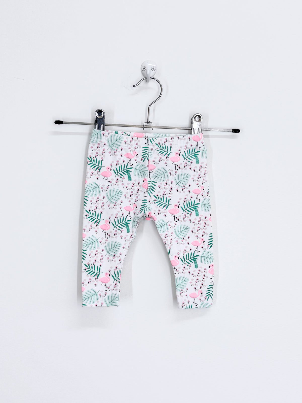 Teeny Weeny leggings - flamingo (0-3m)