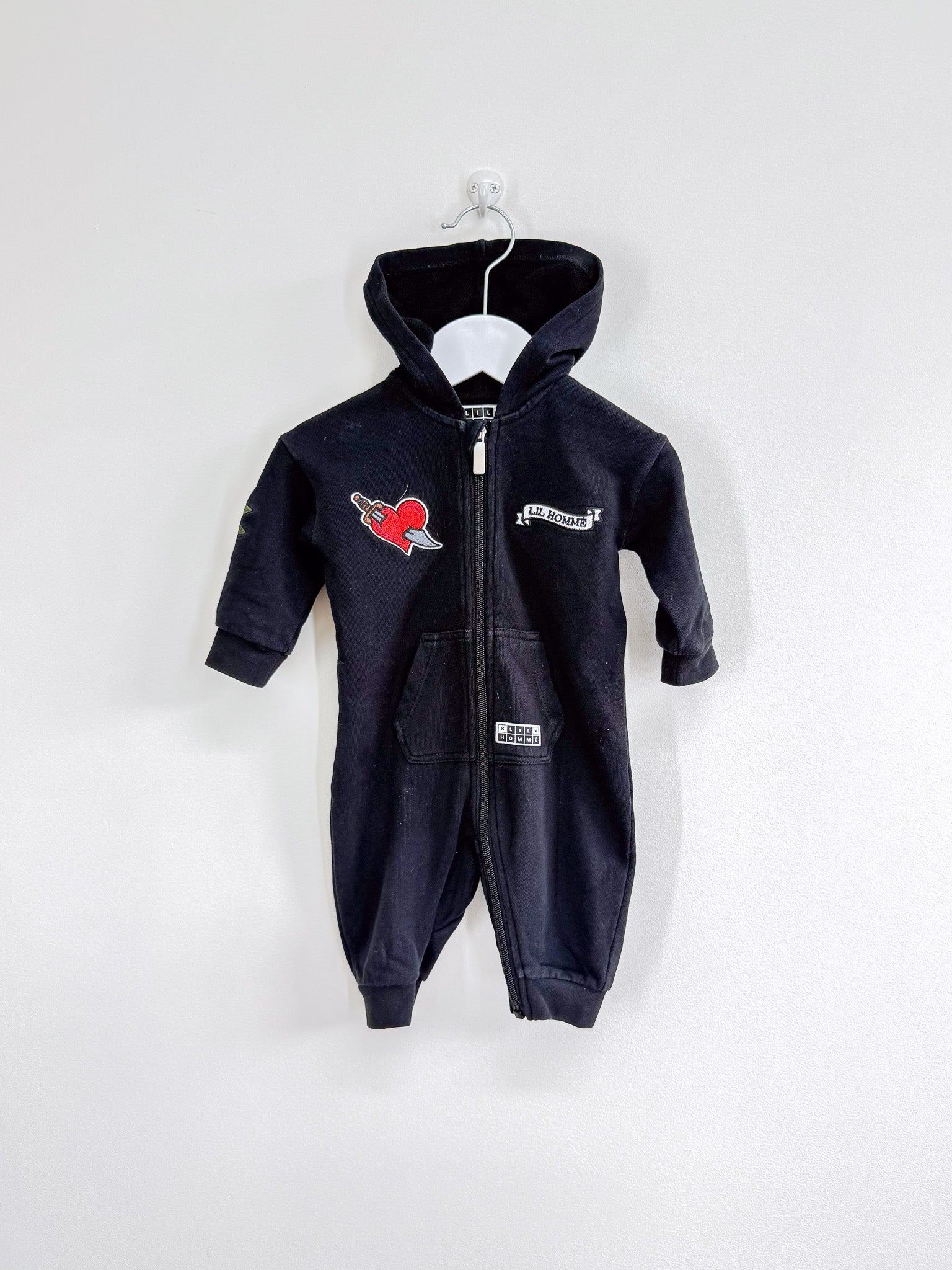 Lil Hommé zip coverall (3-6m)