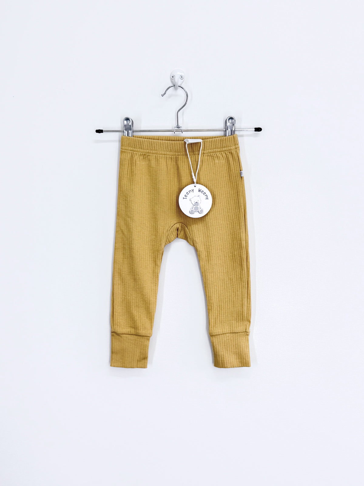 BNWT Teeny Weeny rib leggings - wheat (6-12m)