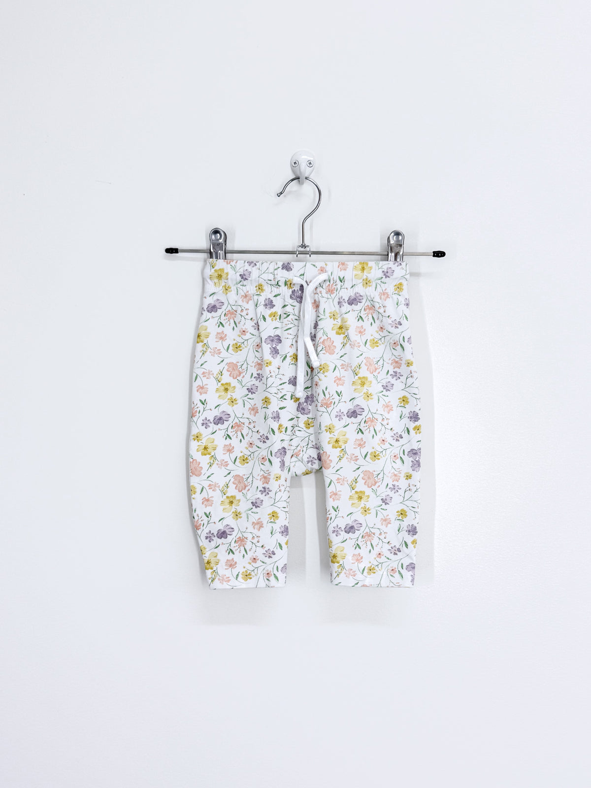 Little Bundle floral drawstring leggings (3-6m)