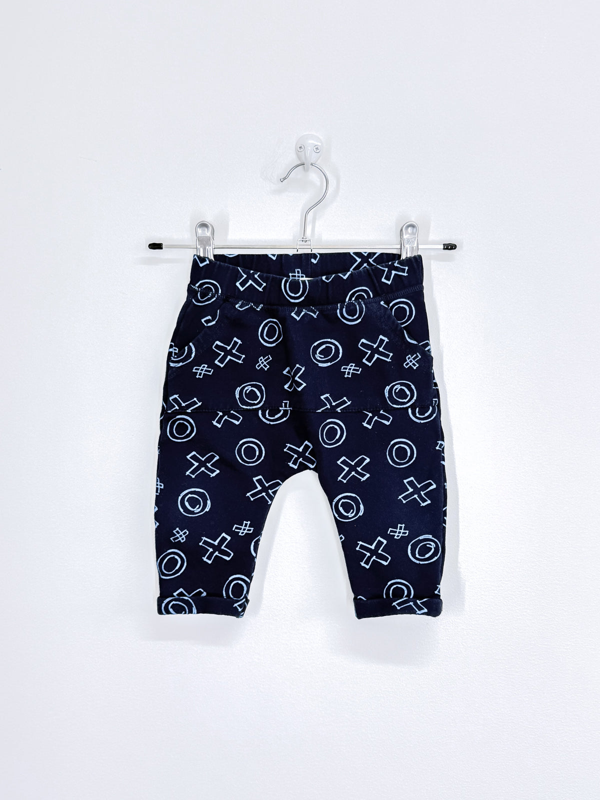 Teeny Weeny fleece pocket slouch pants (3-6m)