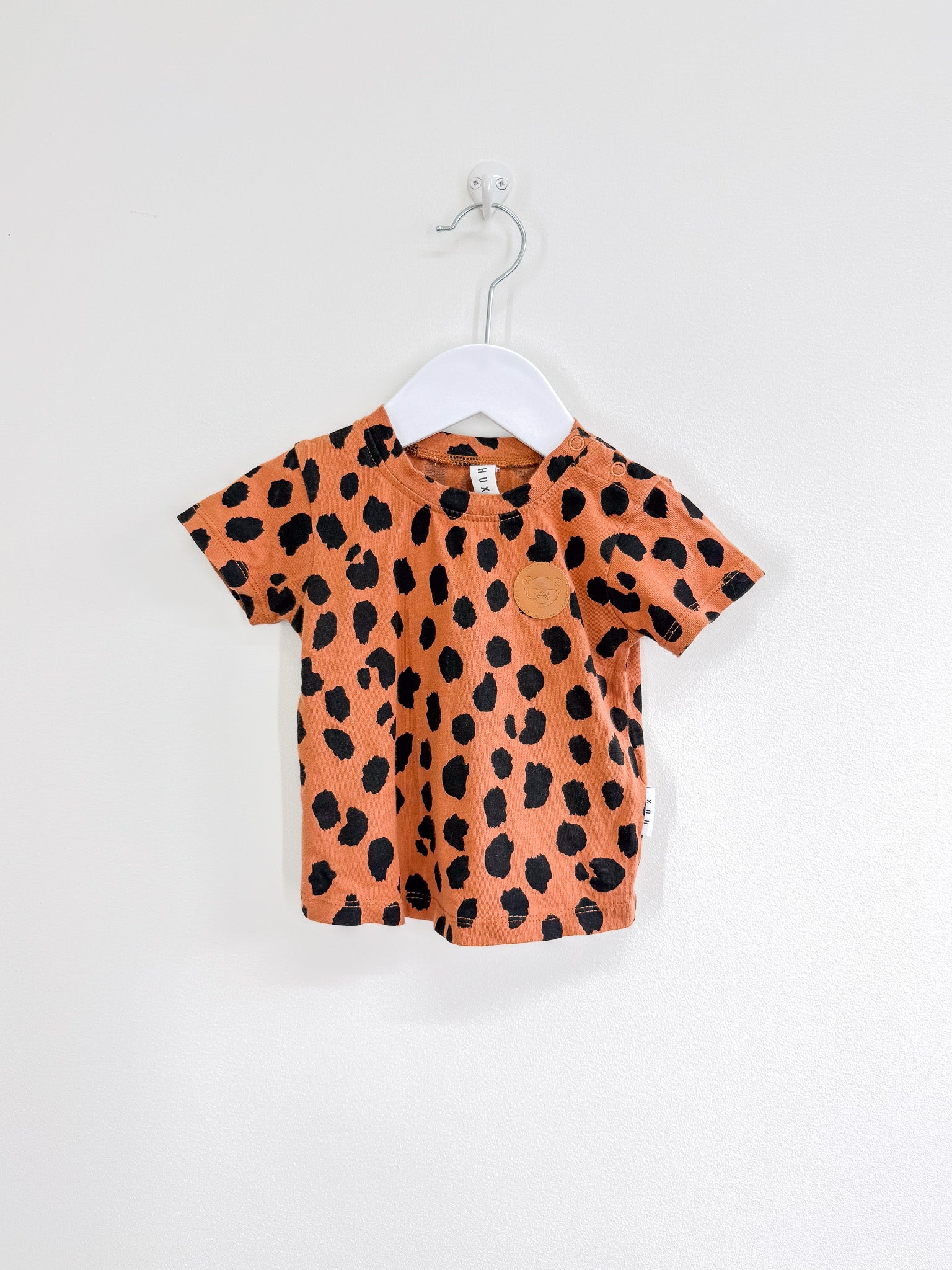 Hux organic animal tee (6-12m)