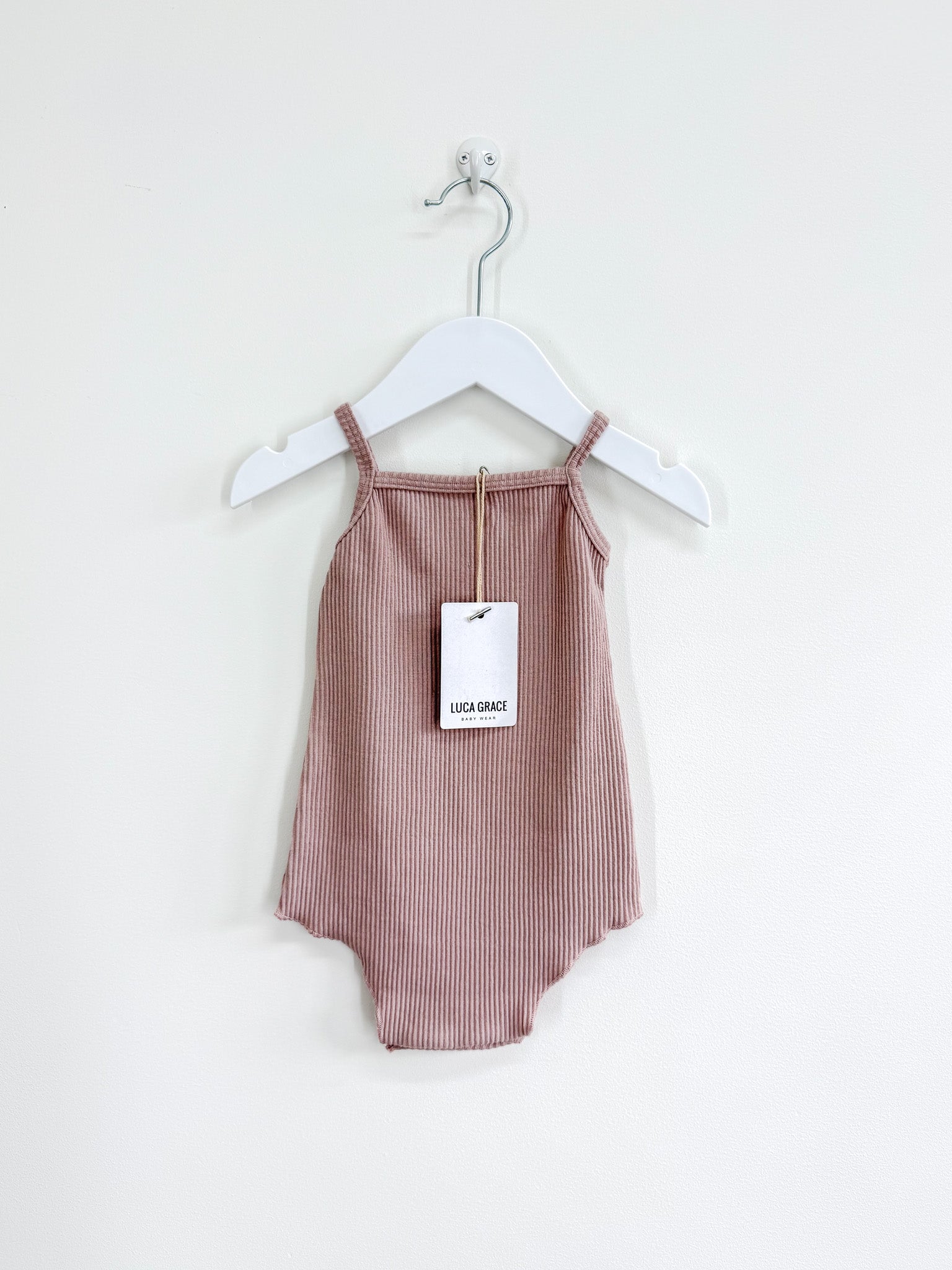 BNWT Luca Grace rib singletsuit (6-12m)
