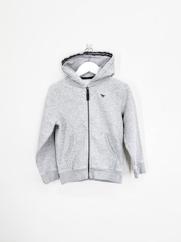 Next zip hoodie - grey (6-7y)