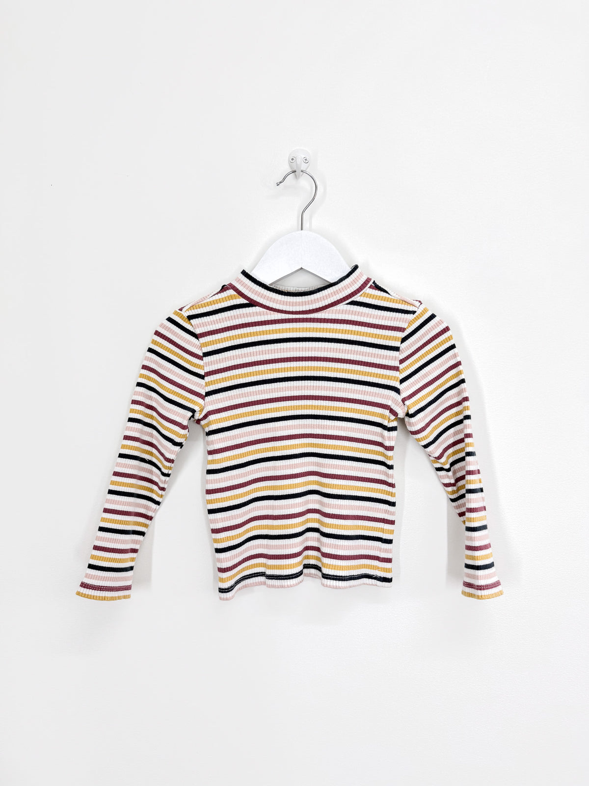 Mac & Ellie long sleeve striped rib tee (5y)
