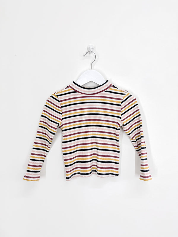 Mac & Ellie long sleeve striped rib tee (5y)