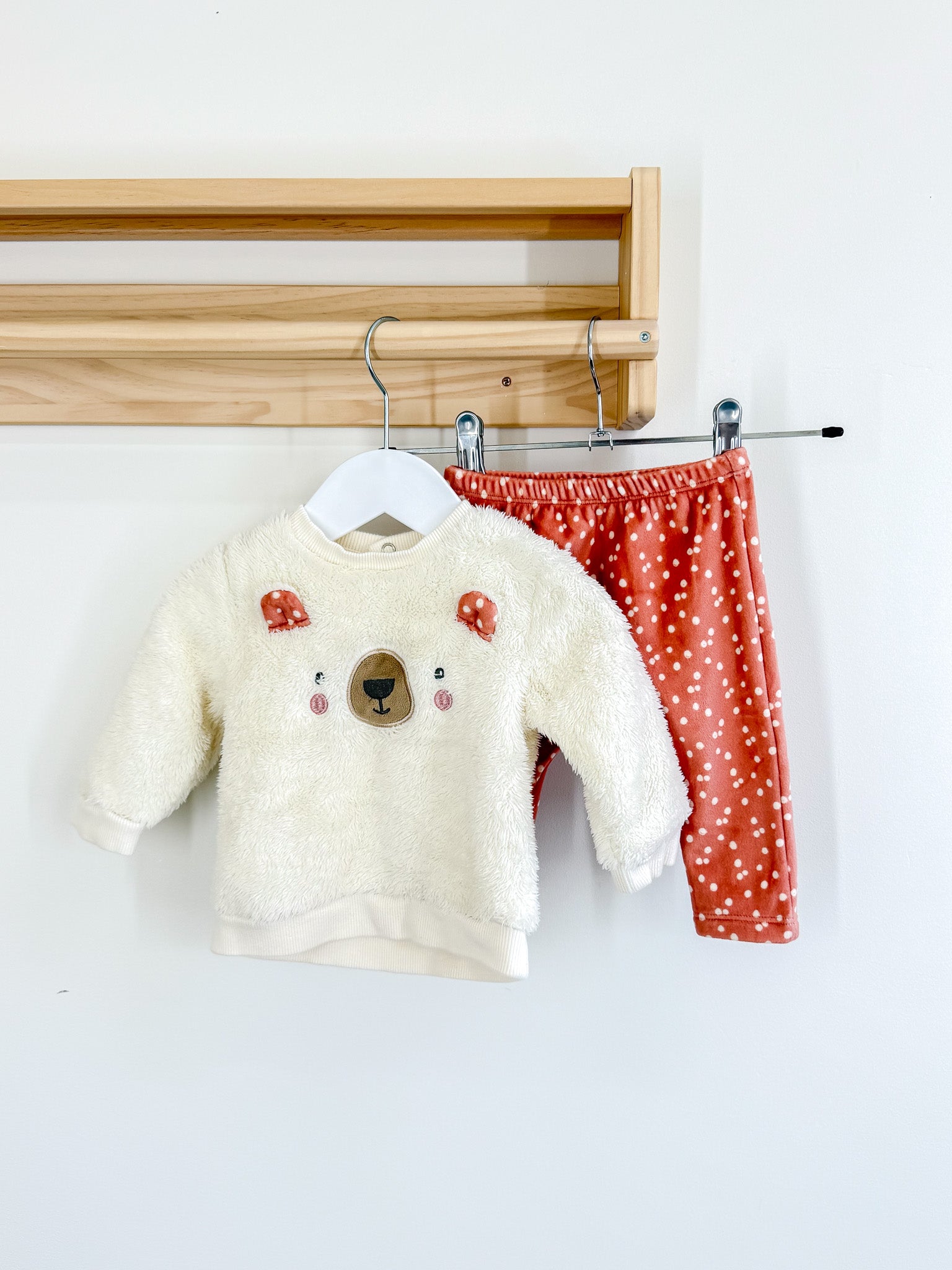 Next fluffy bear set (3-6m)