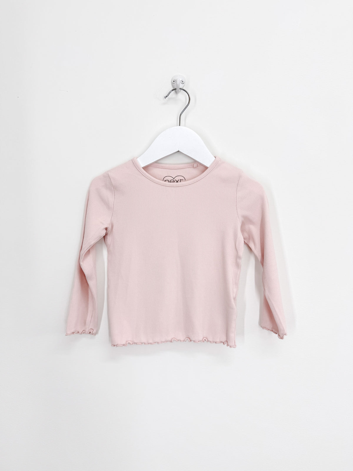 Next long sleeve rib tee - pink (2-3y)