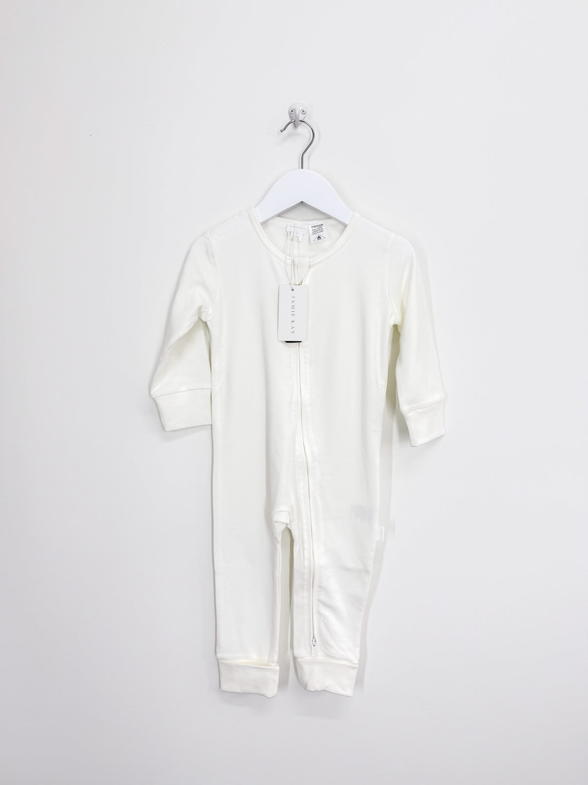 BNWT Jamie Kay frankie zip onepiece - milk (2y)