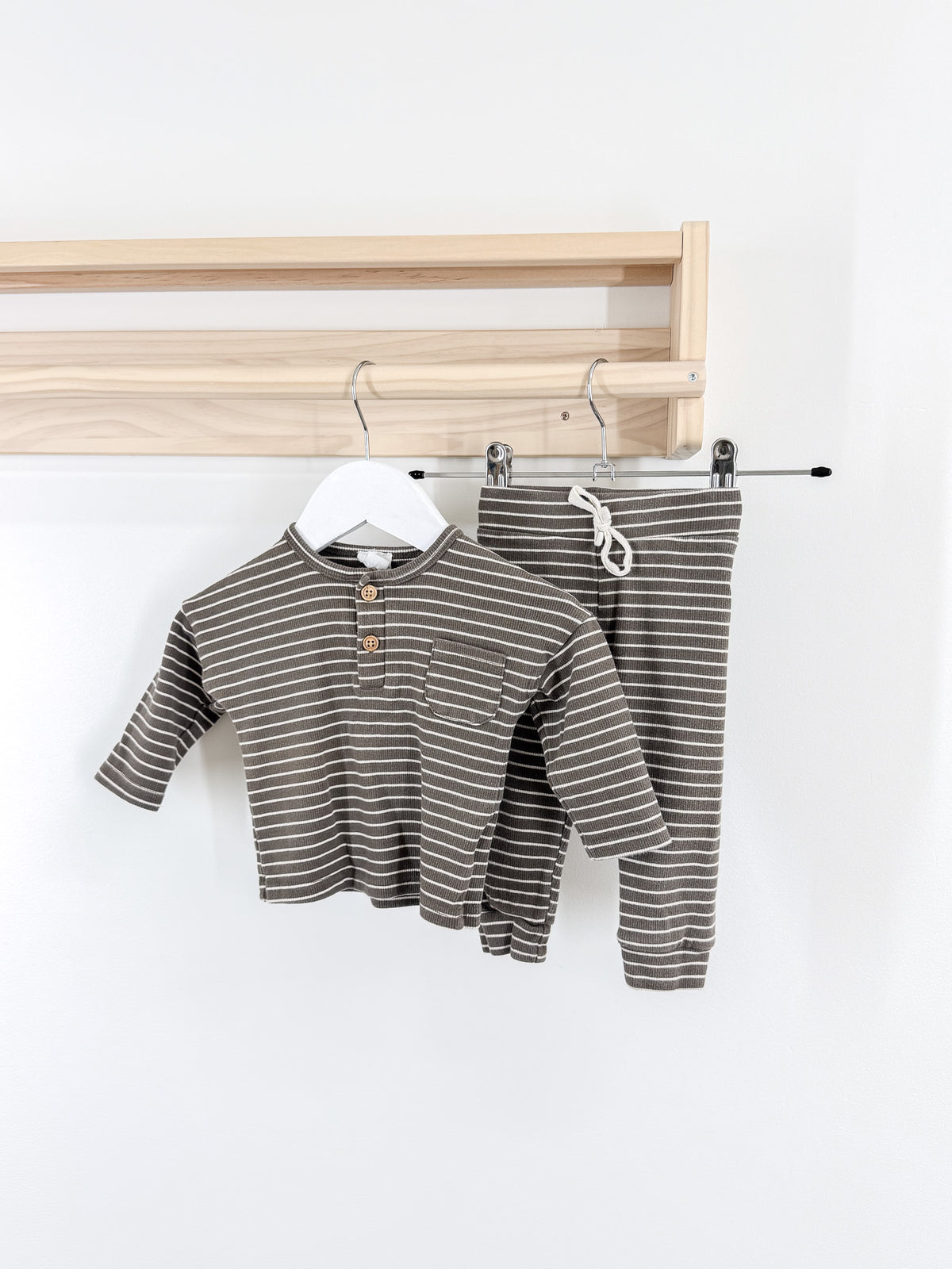 Jamie Kay organic rib stripe set (3-6m)