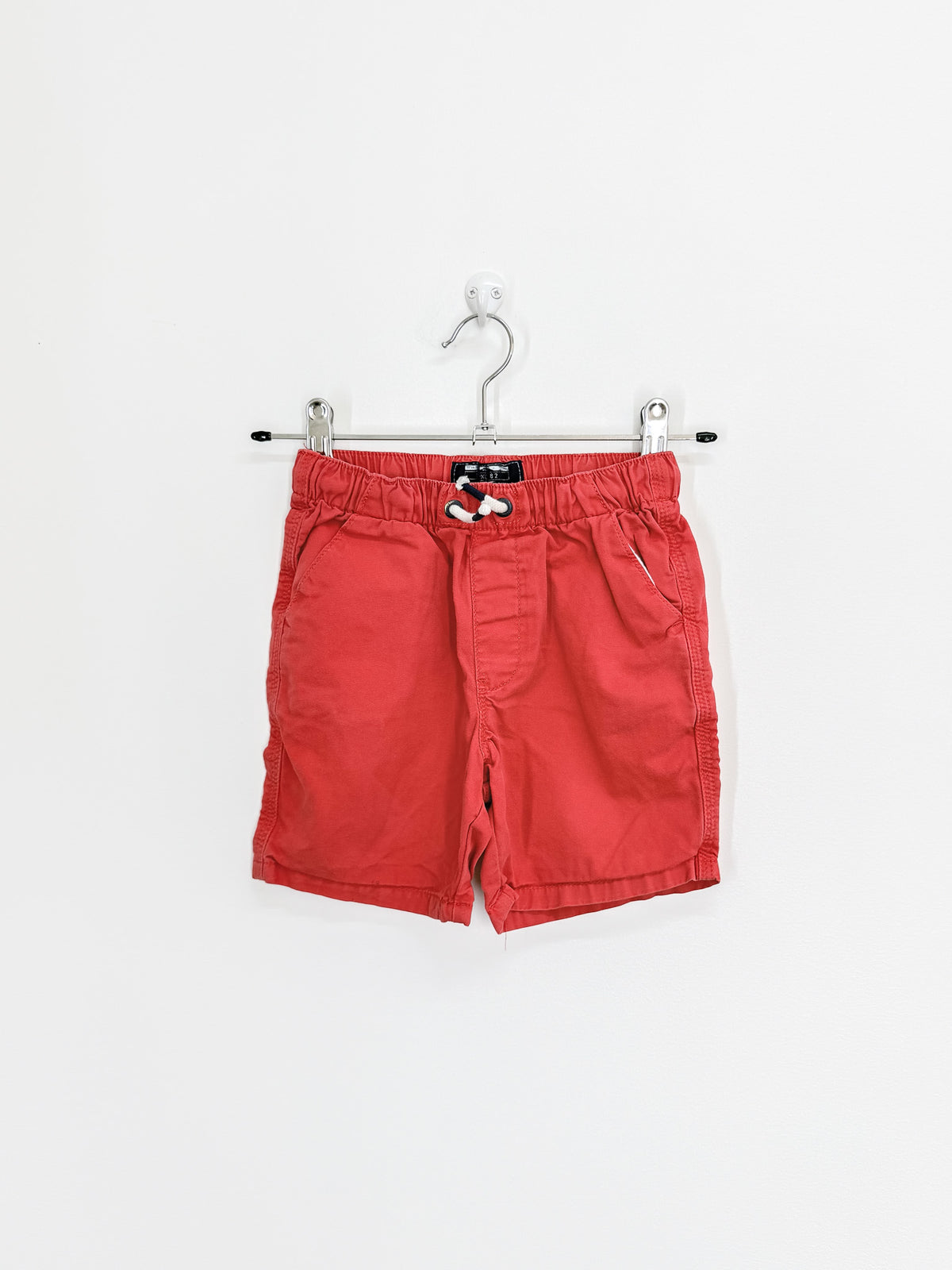 Next chino drawstring shorts - red (5-6y)