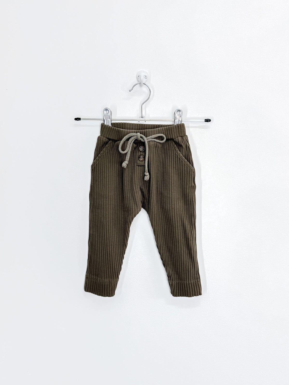 Jamie Kay wide rib pants - forest (6-12m)