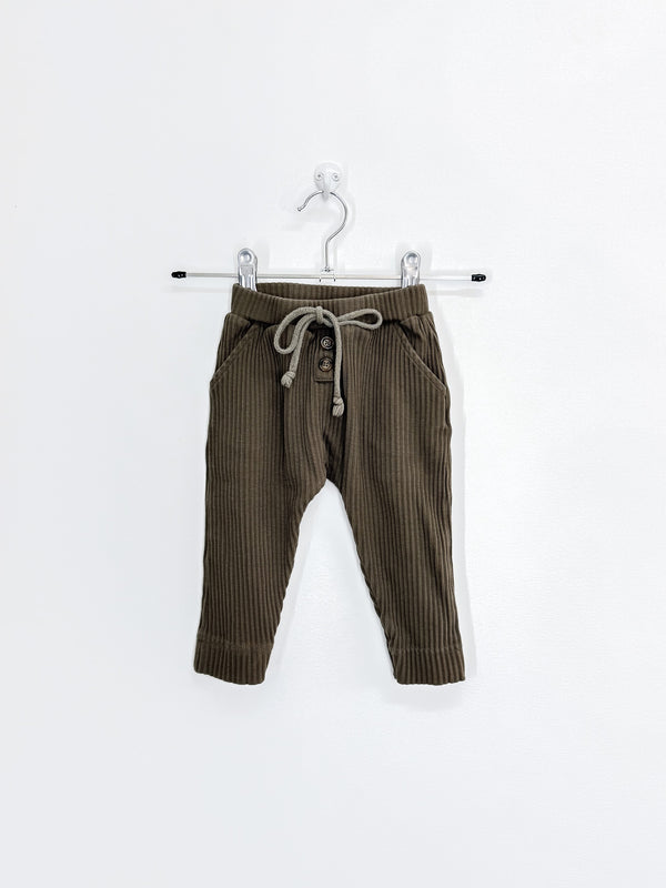 Jamie Kay wide rib pants - forest (6-12m)