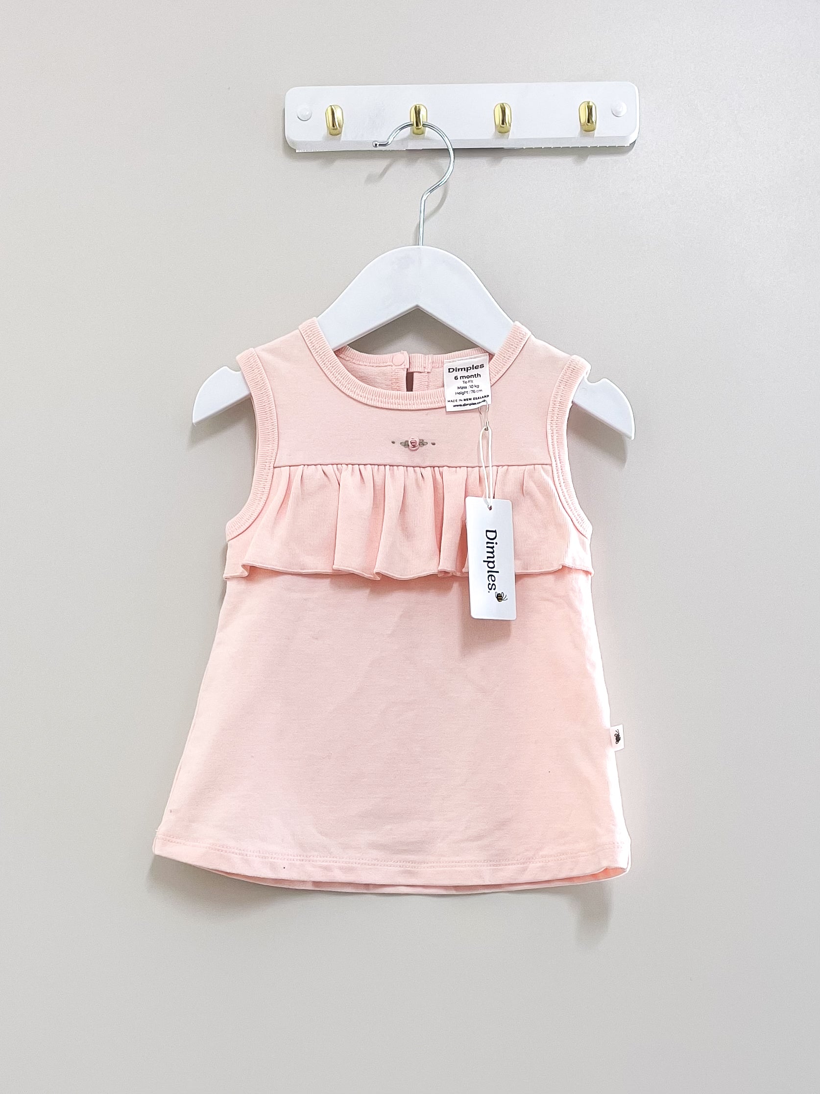 BNWT Dimples organic cotton dress (6-12m)