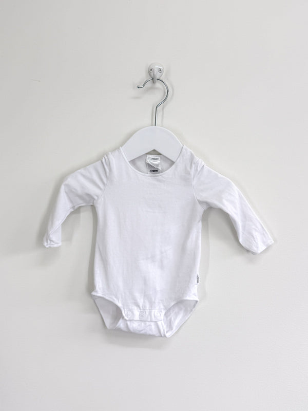 Bonds long sleeve bodysuit - white (6-12m)