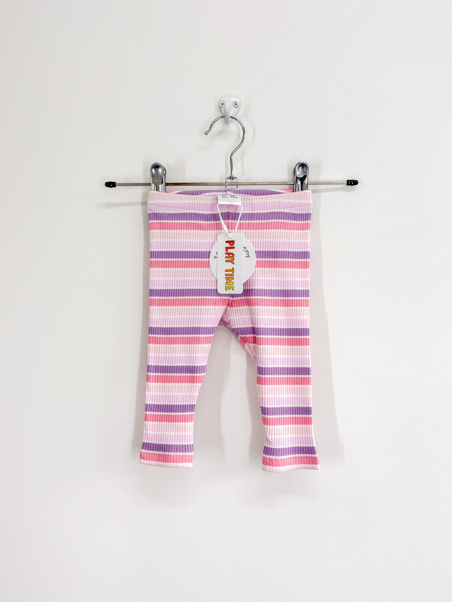 BNWT Teeny Weeny striped rib leggings (0-3m)