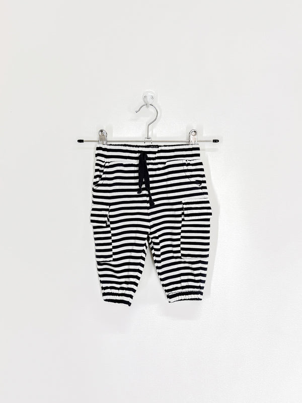 Teeny Weeny striped pocket track pants (3-6m)