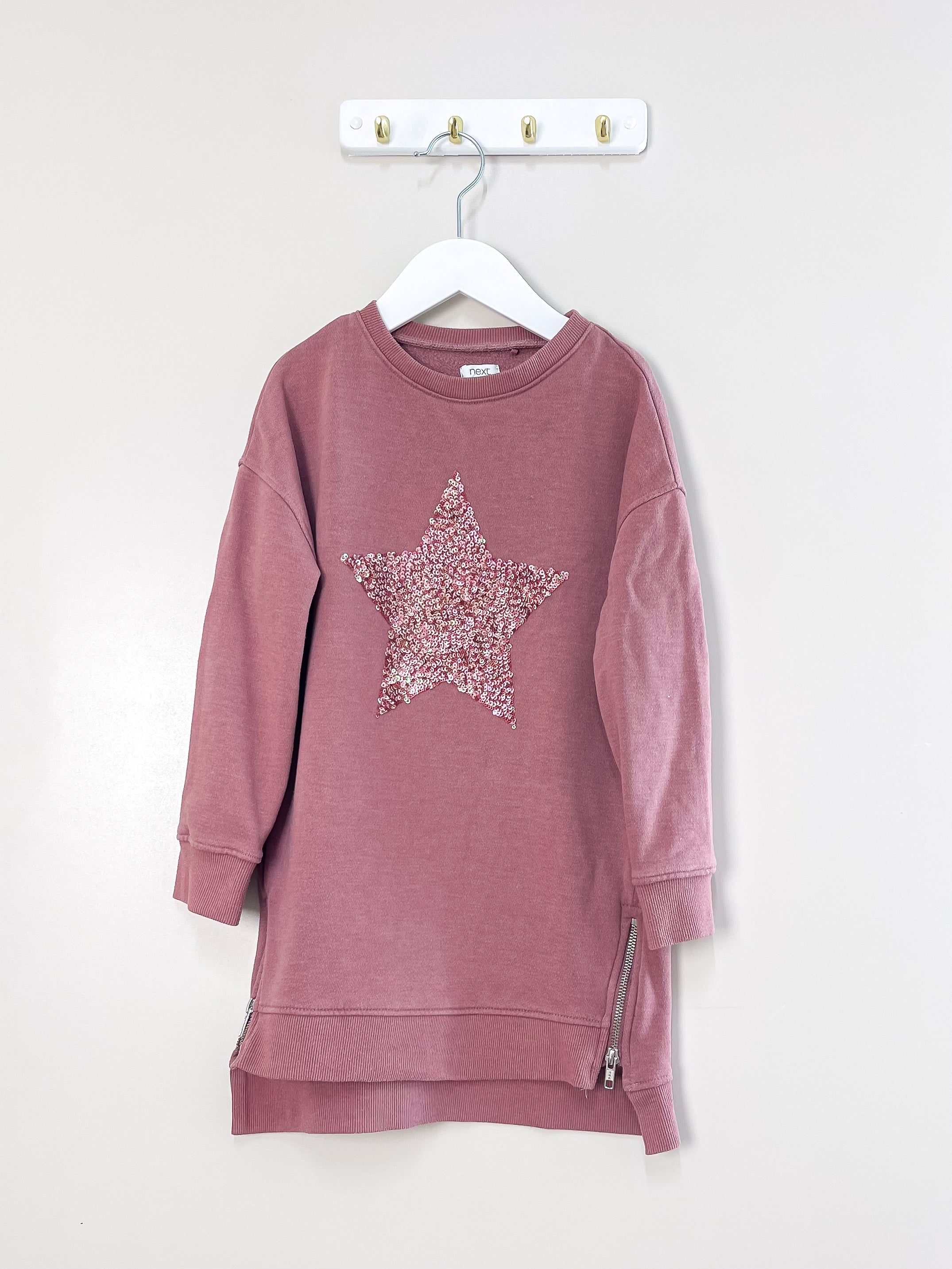 Next fleece jersey dress (6y)