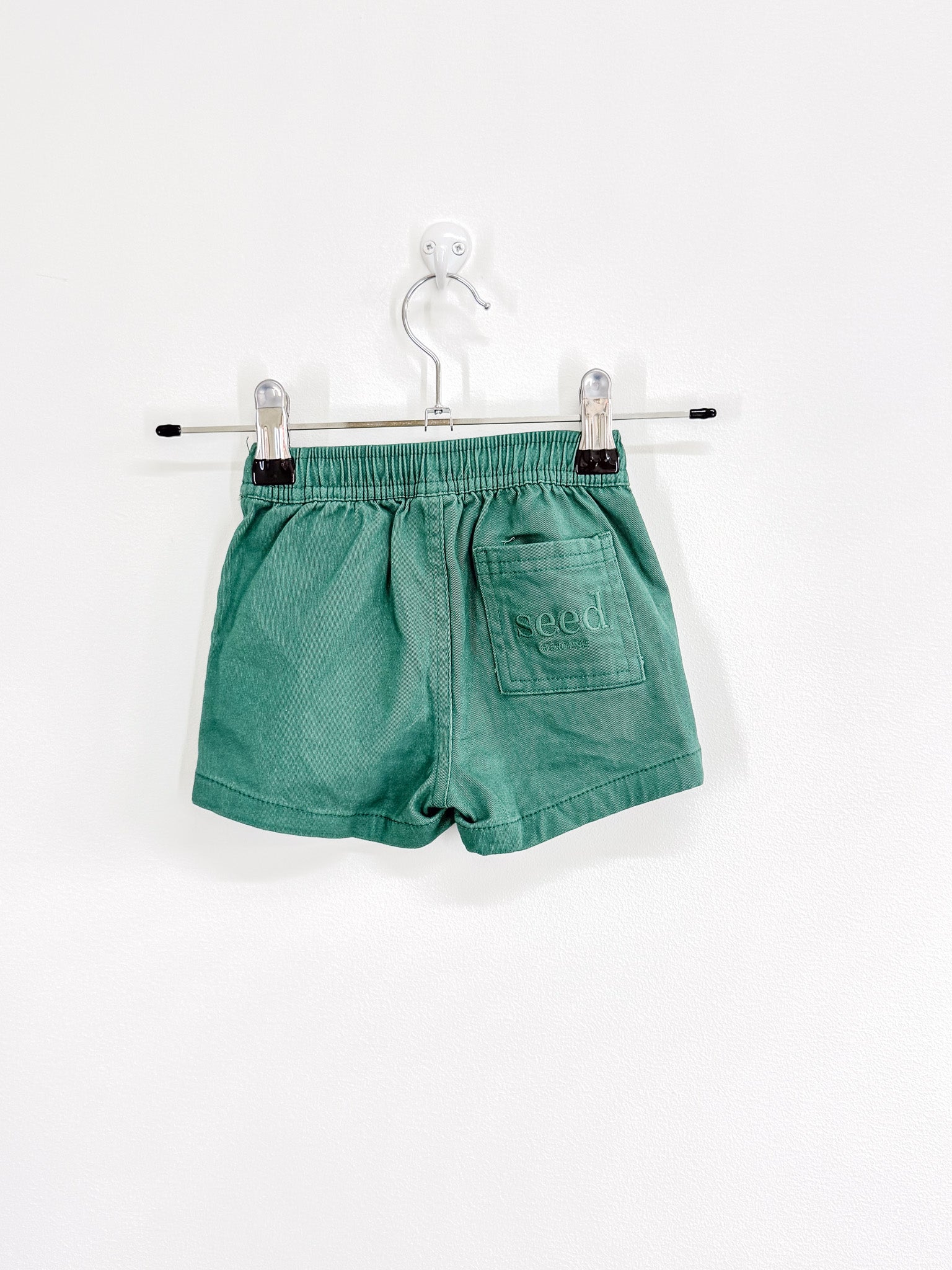 BNWT Seed core logo chino shorts (3-6m)