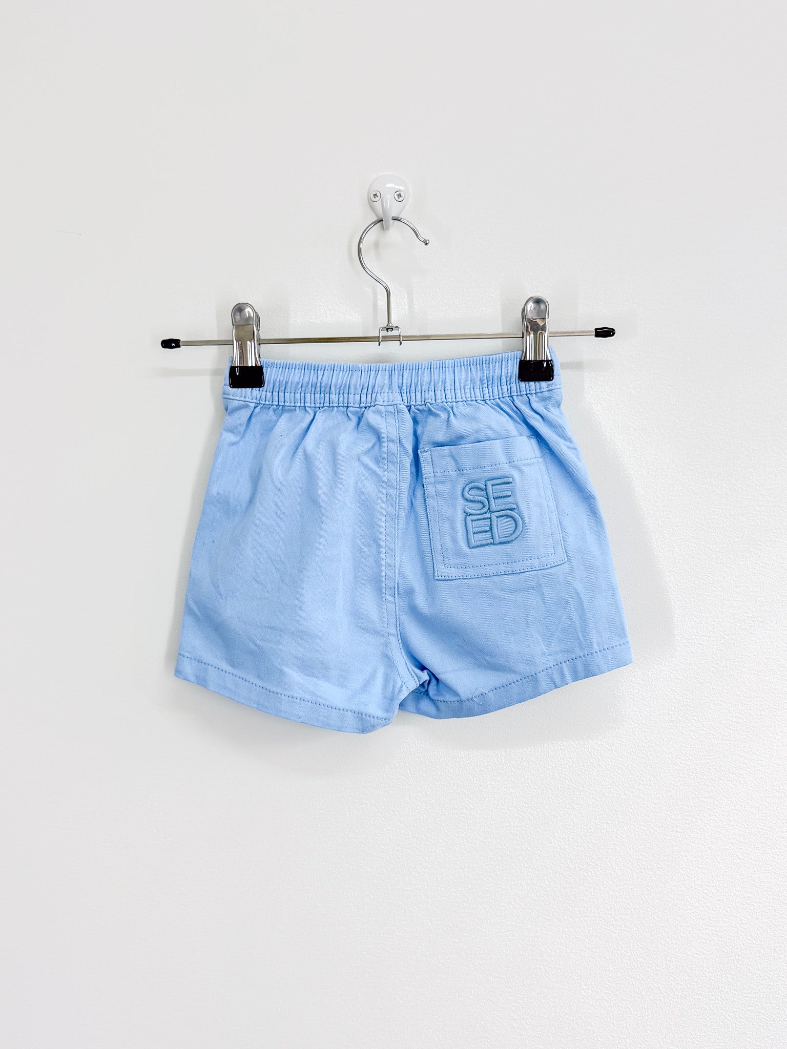 Seed core logo chino shorts - sky blue (6-12m)