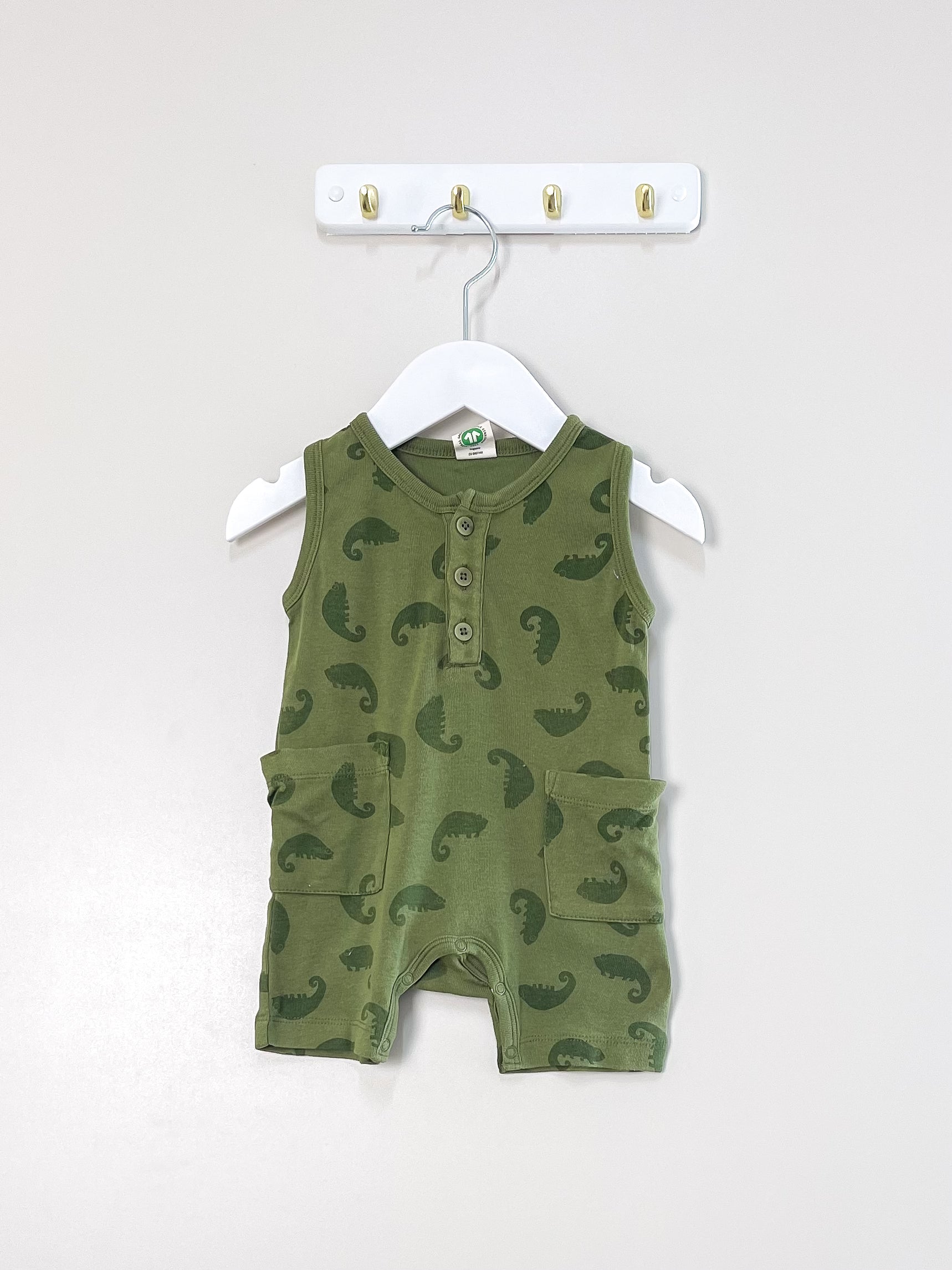 Nature Baby organic camper suit - chameleon (3-6m)