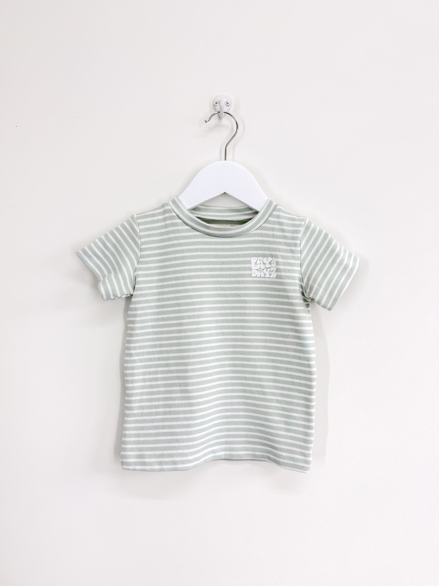 Salty Shreds laxy days striped tee (12-18m)