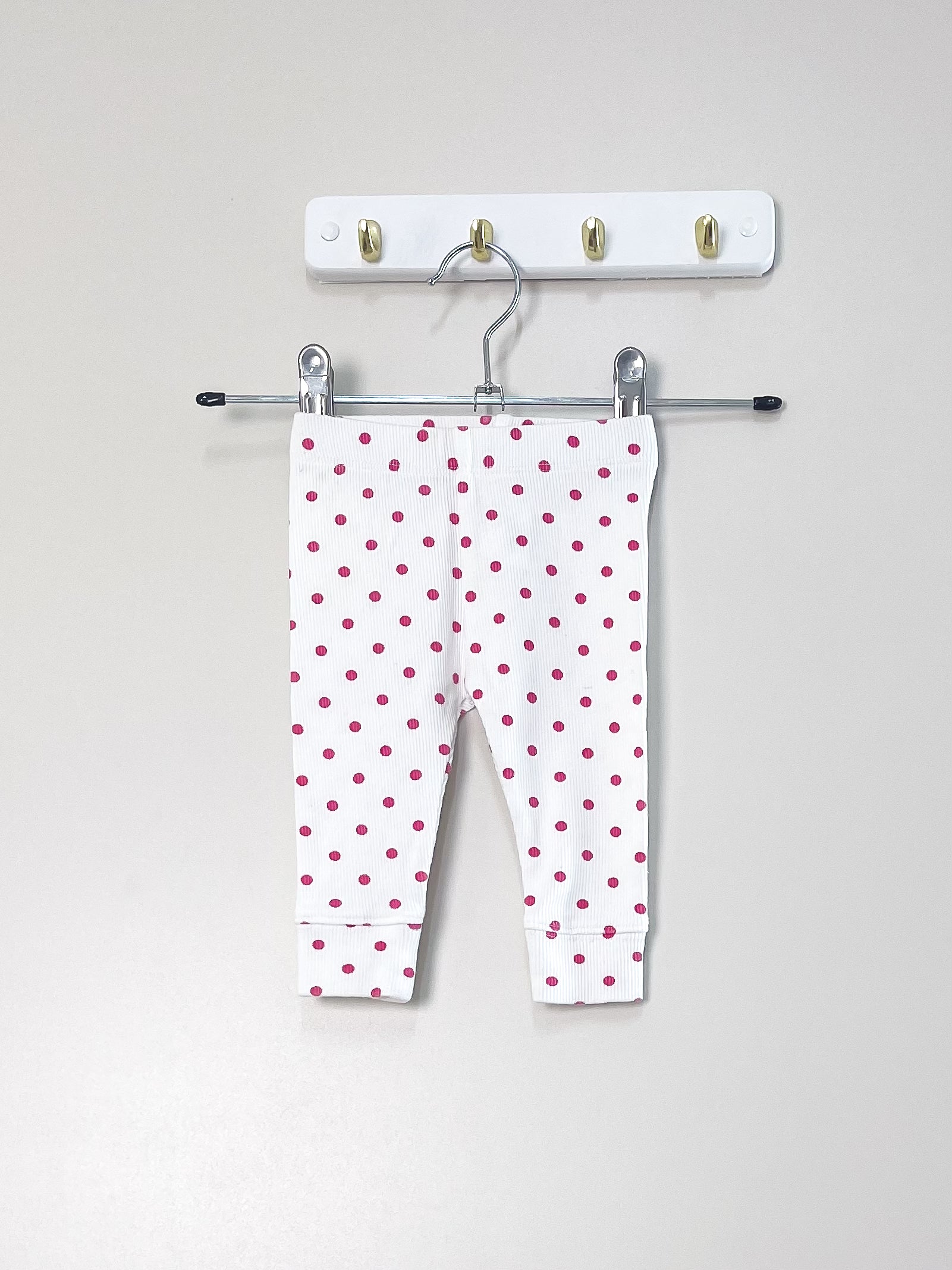 Seed ribbed spot leggings (0-3m)