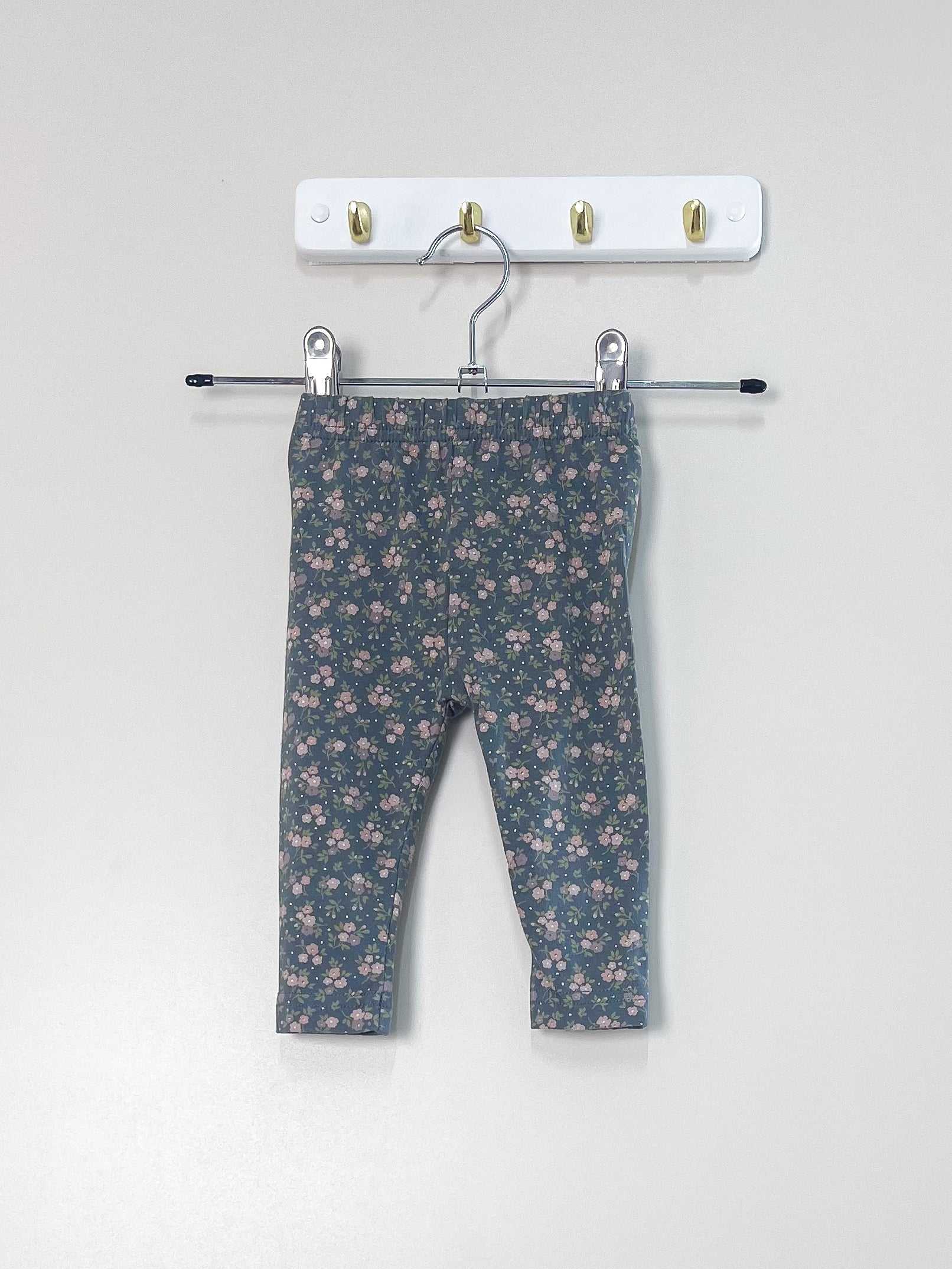 Jamie Kay organic leggings - rosalie floral lava (0-3m)