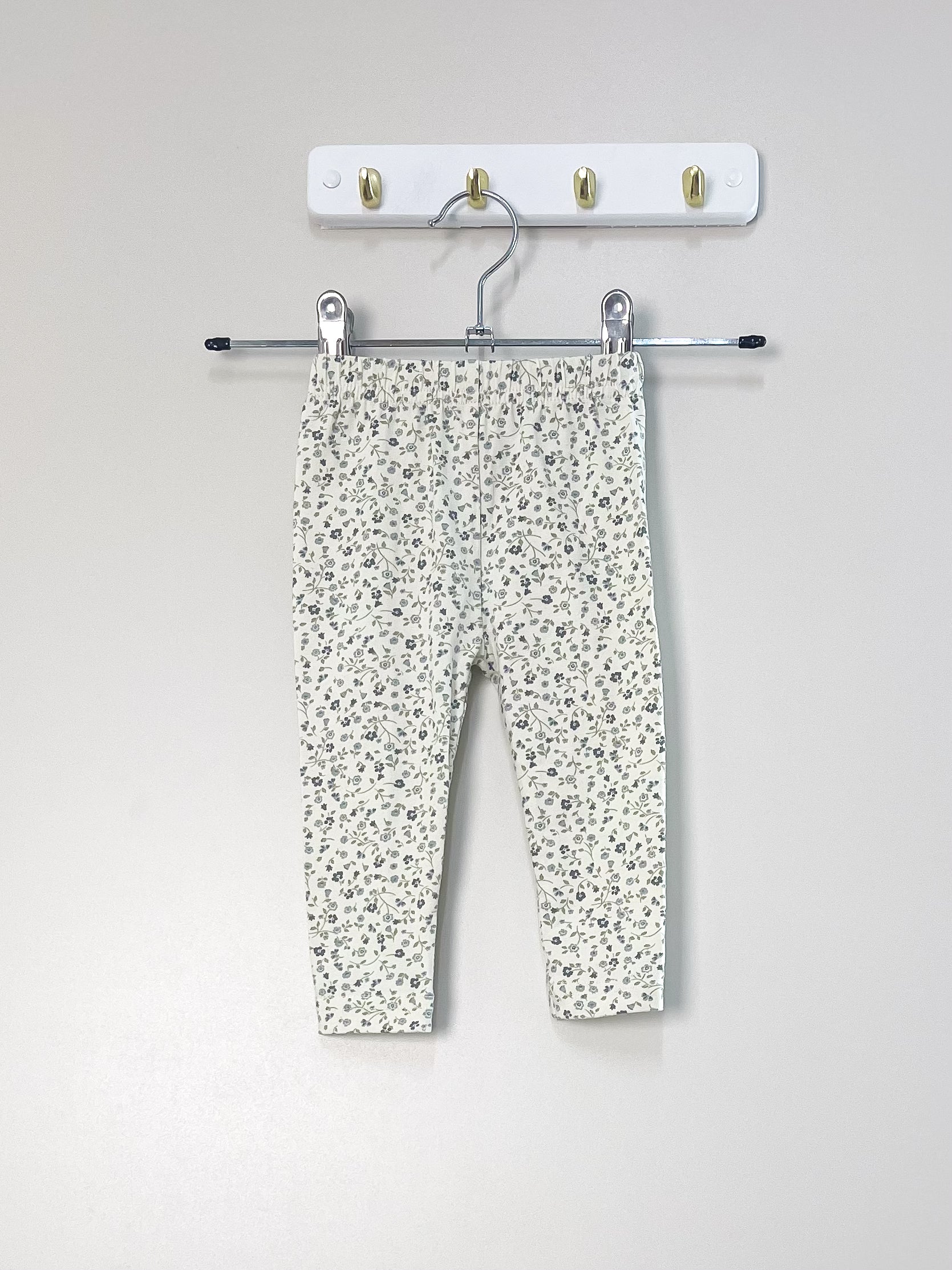 Jamie Kay organic leggings - dainty egret blues (0-3m)