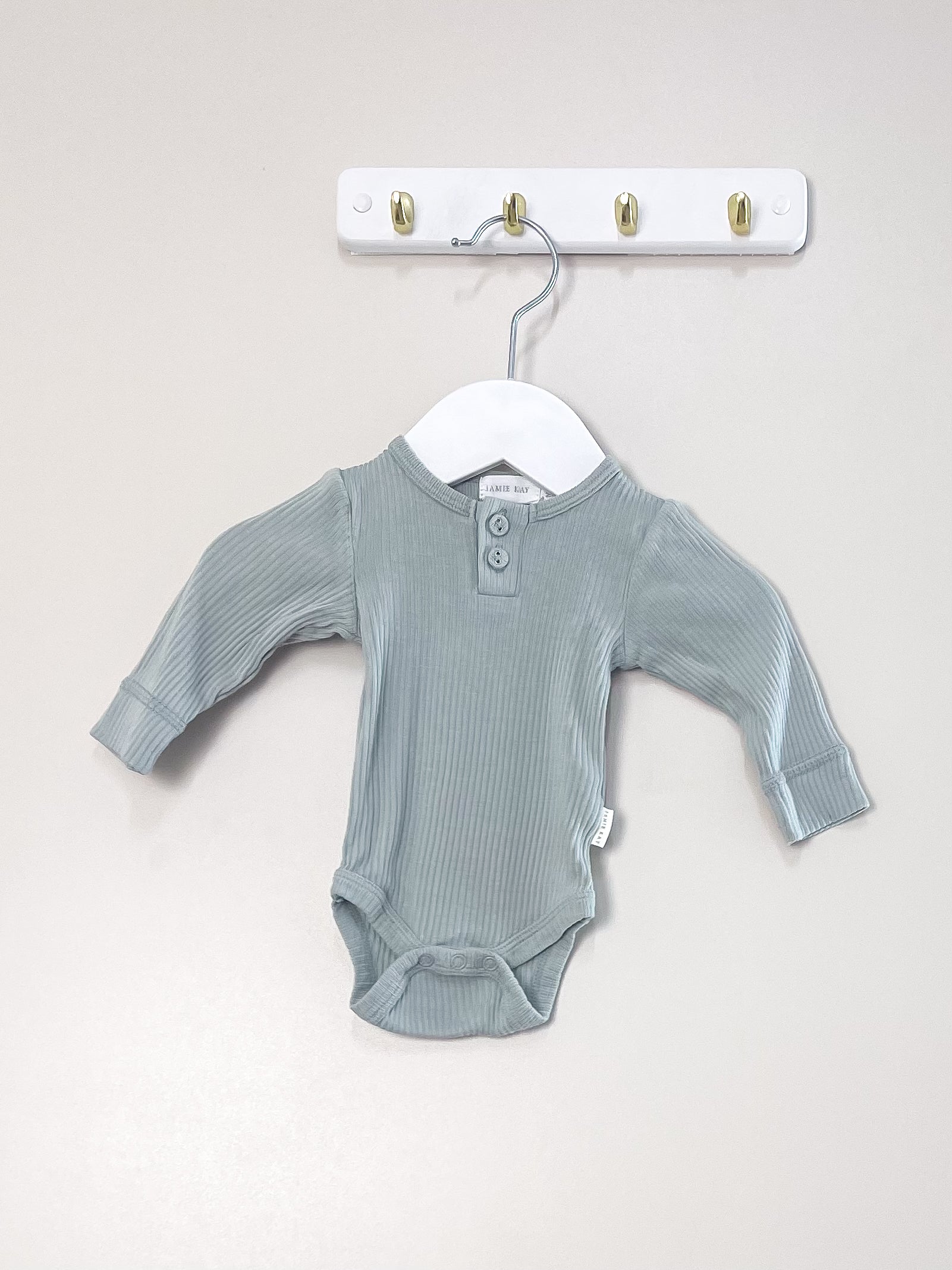 Jamie Kay organic ribbed bodysuit - north star (newborn)