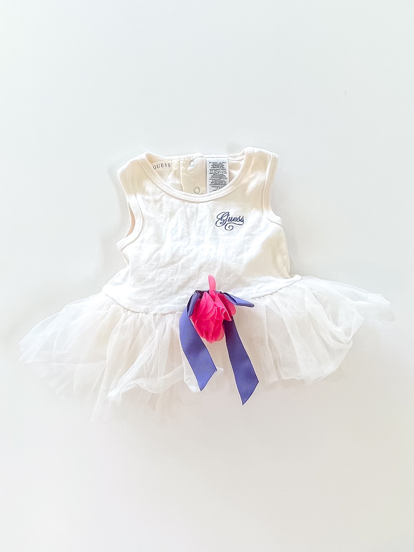 Guess tulle peplum top (6-9m)