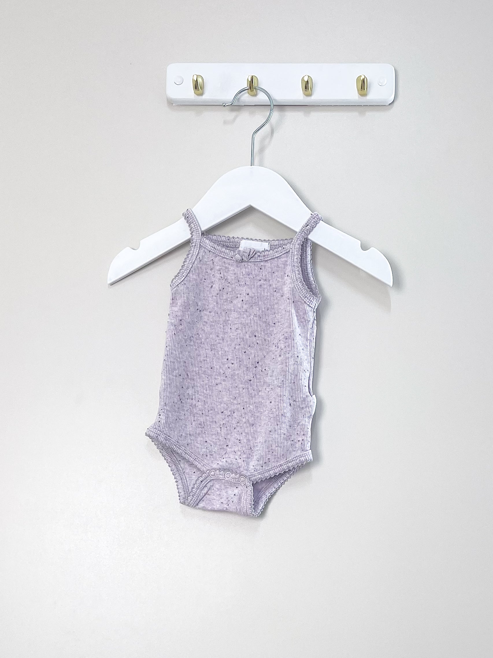 Jamie Kay organic ribbed singletsuit (0-3m)