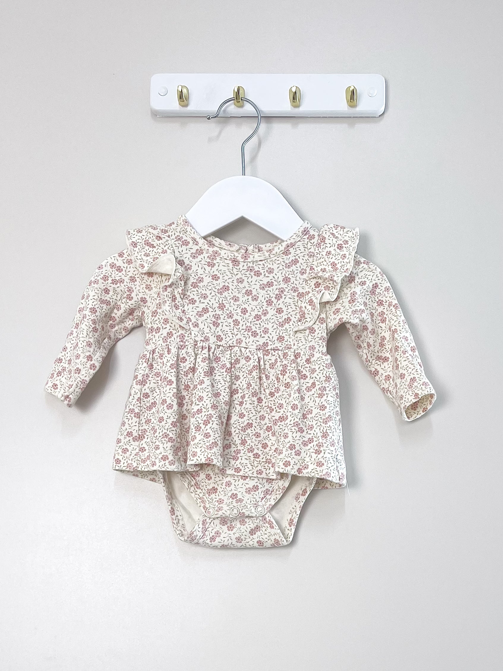 Jamie Kay organic vivienne playsuit - emmy egret (0-3m)