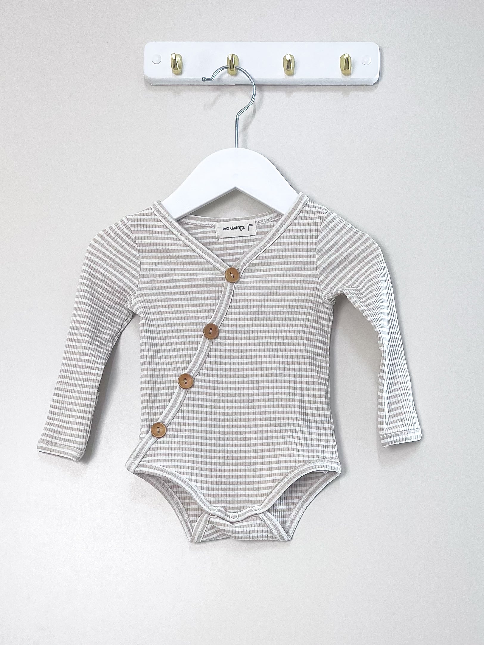Two Darlings ribbed bodysuit (0-3m)