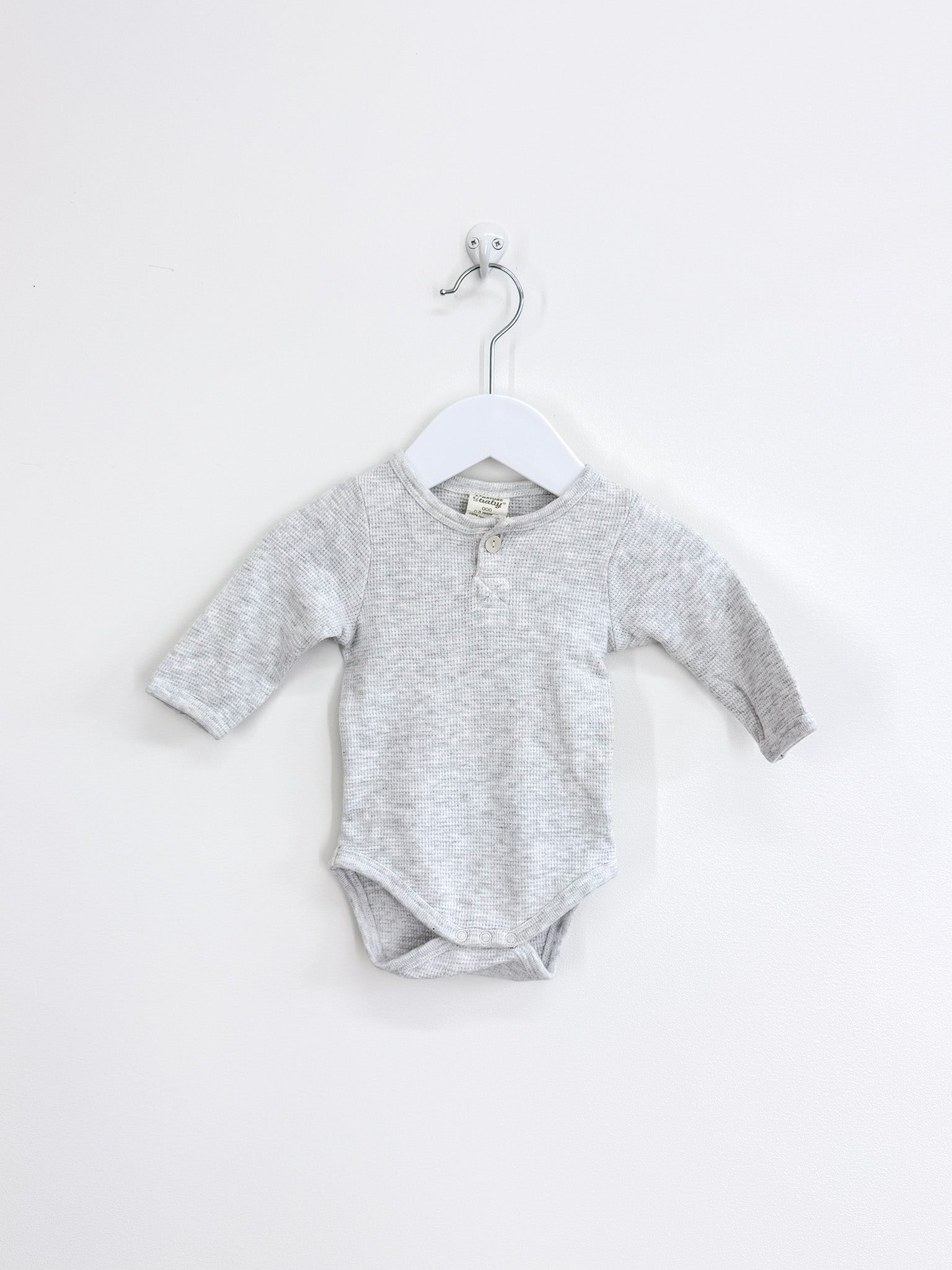 Nature Baby organic waffle bodysuit (0-3m)