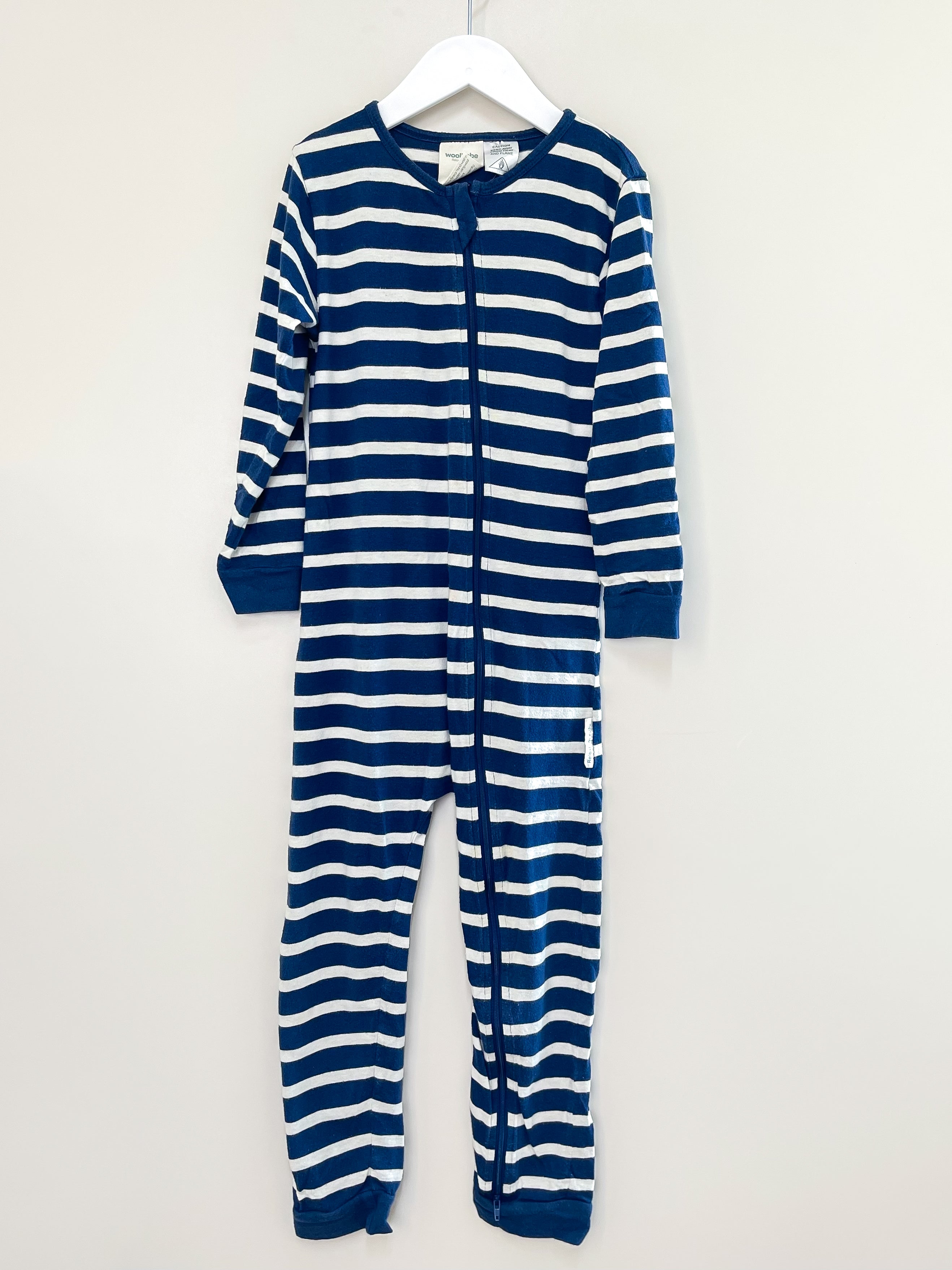 Woolbabe merino cotton PJ suit (6y)