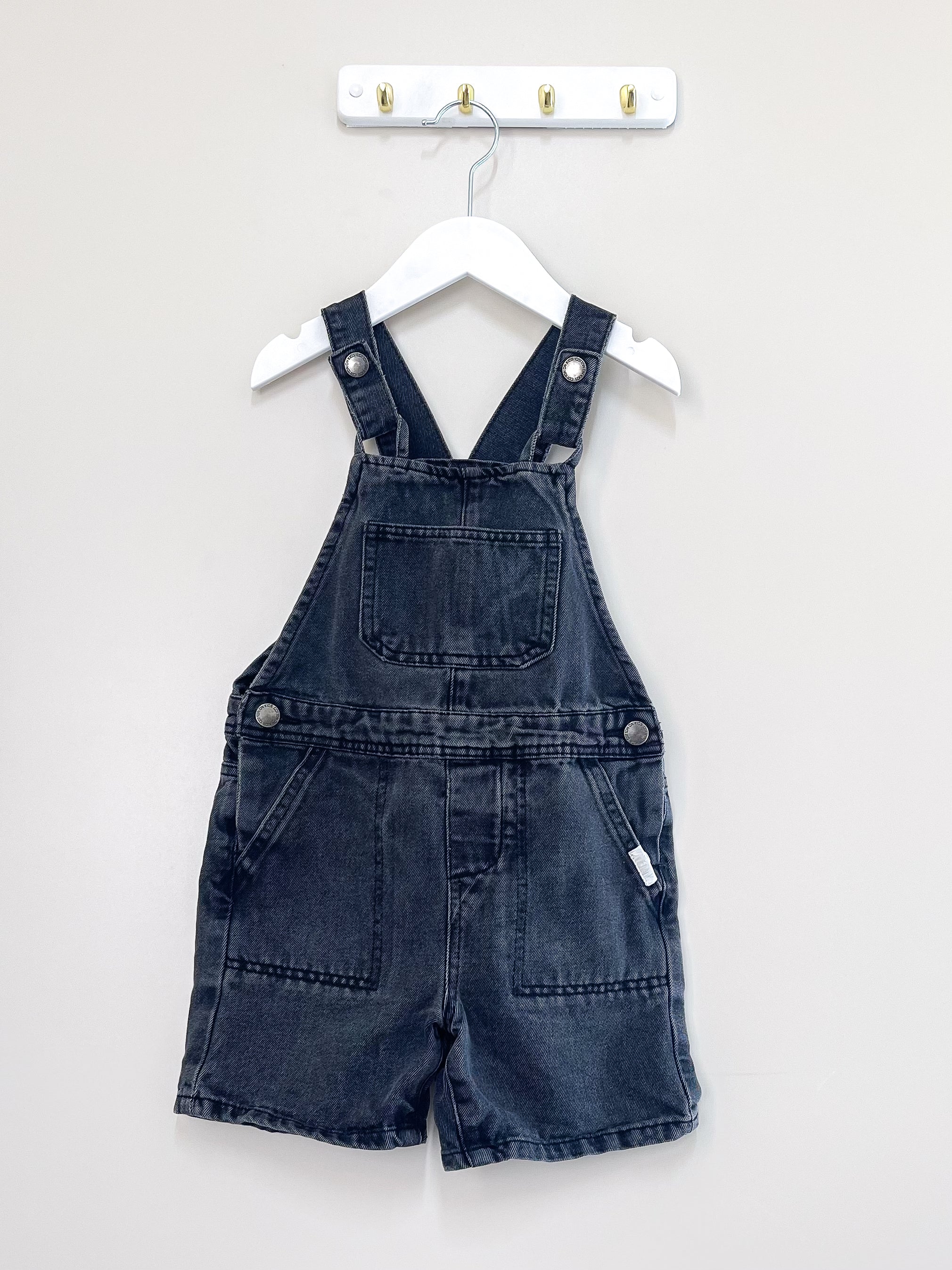 Cotton On Kids denim shortalls (7y)