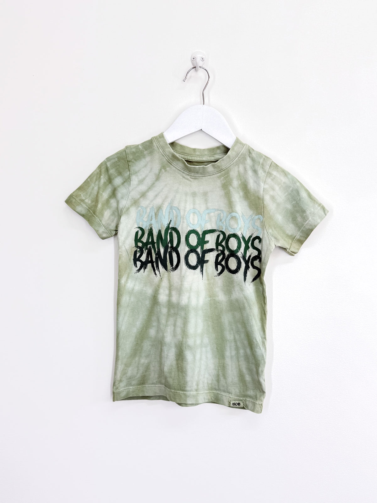 Band of Boys short sleeve green painted tee (4-5y)