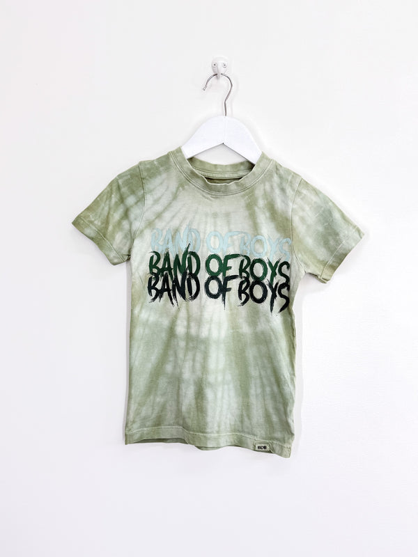 Band of Boys short sleeve green painted tee (4-5y)