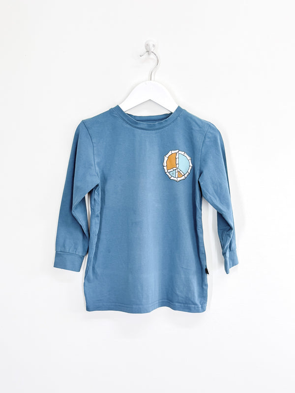 Hello Stranger long sleeve peace tee (4y)