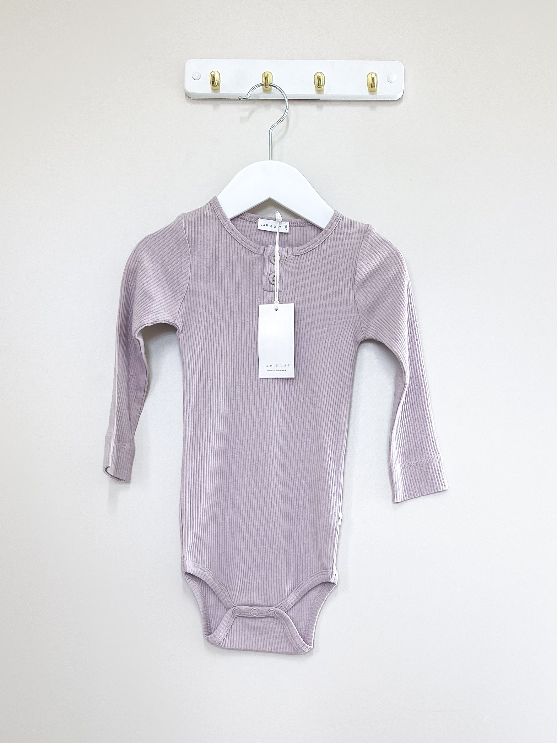 BNWT Jamie Kay organic ribbed bodysuit (2y)