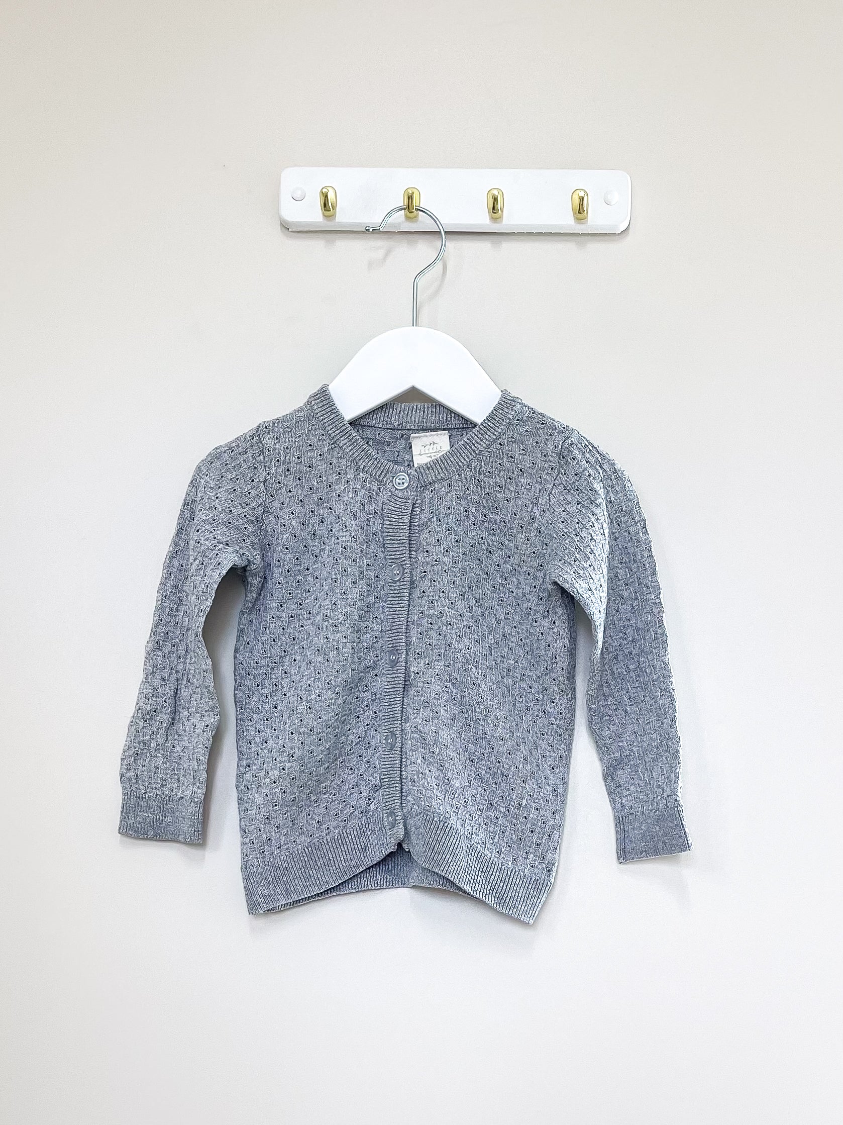 Little Bundle pointelle knit cardigan (12-18m)