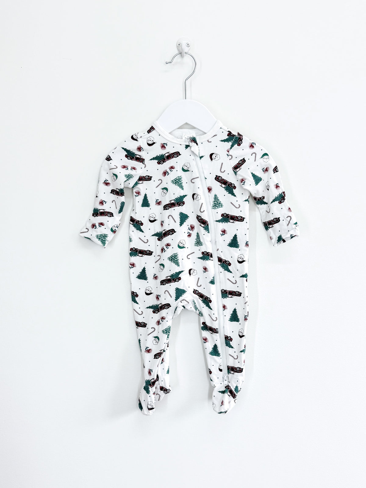 🎄 Teeny Weeny xmas zipsuit (0-3m)