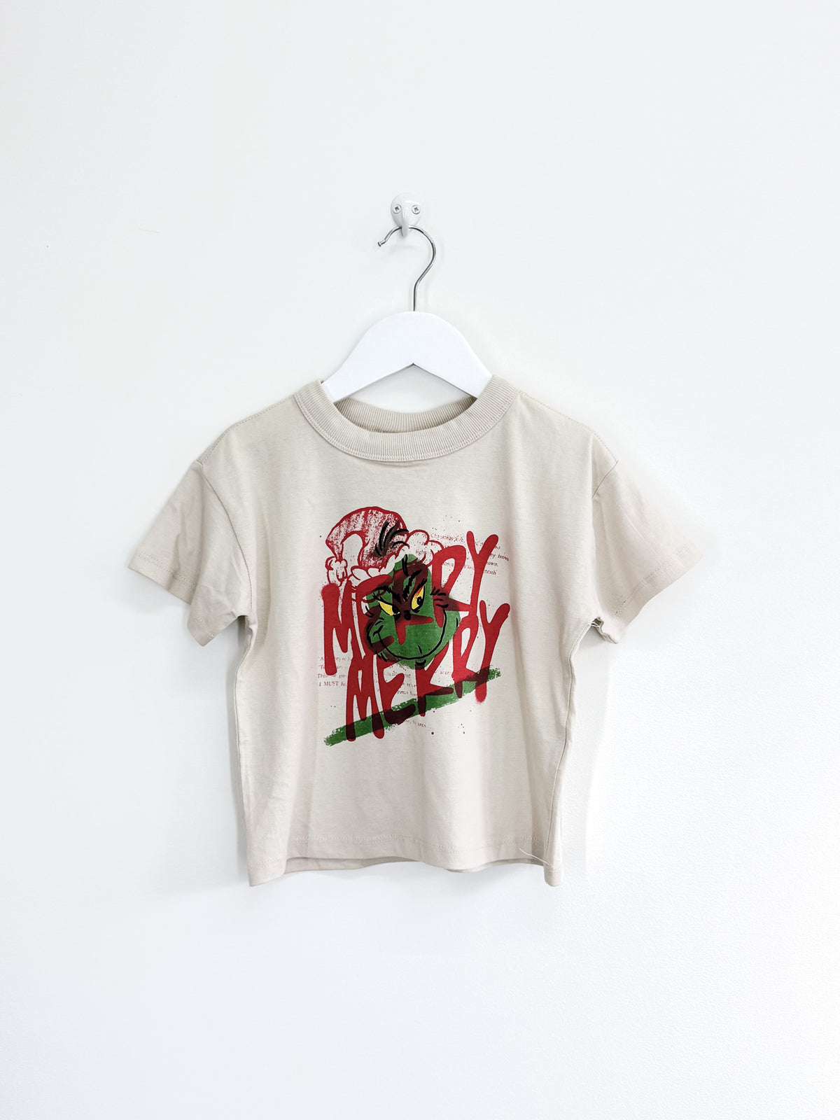 Cotton On Kids x The Grinch oversized xmas tee (2y)