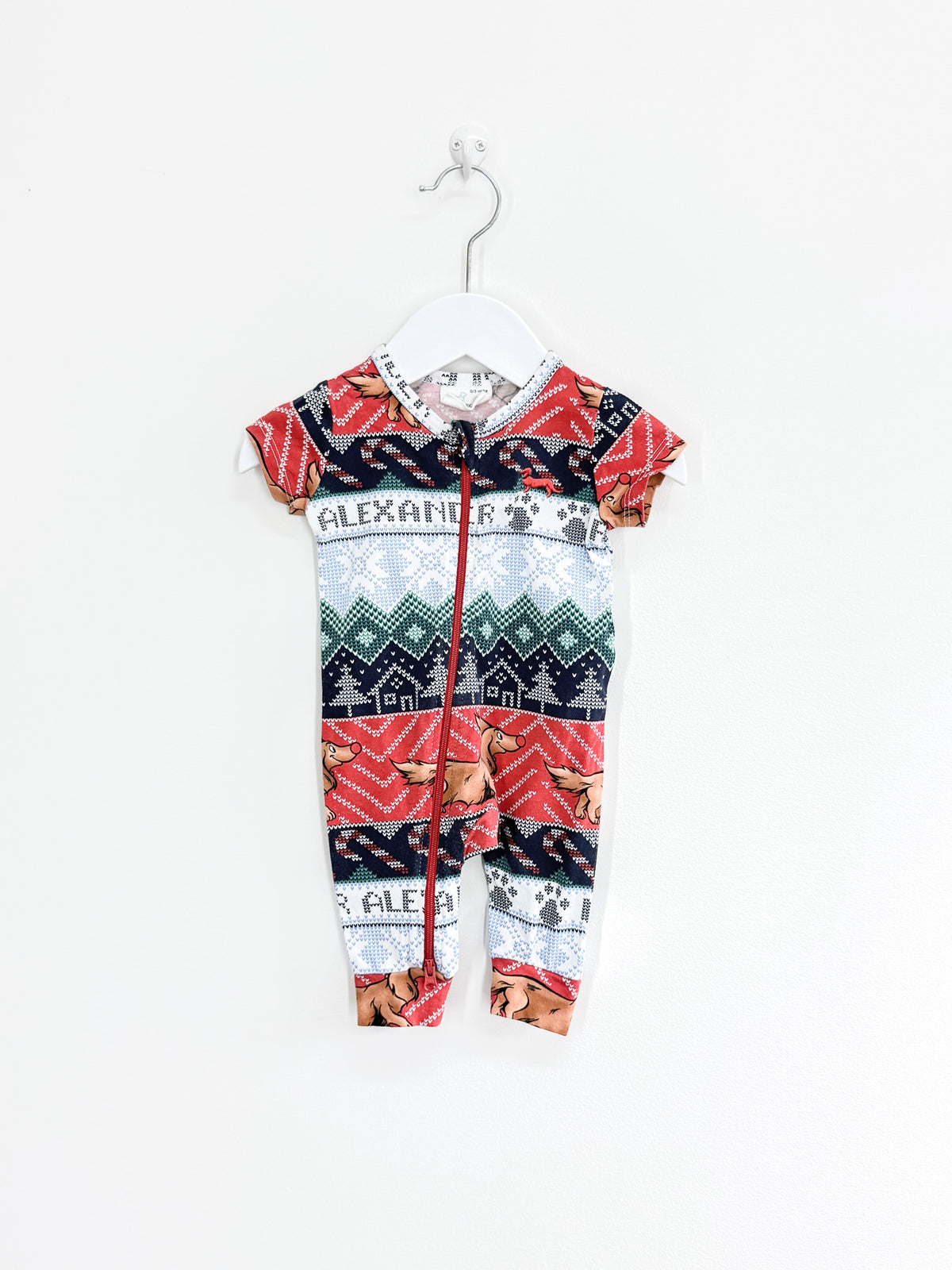 🎄 Peter Alexander xmas zipsuit (0-3m)